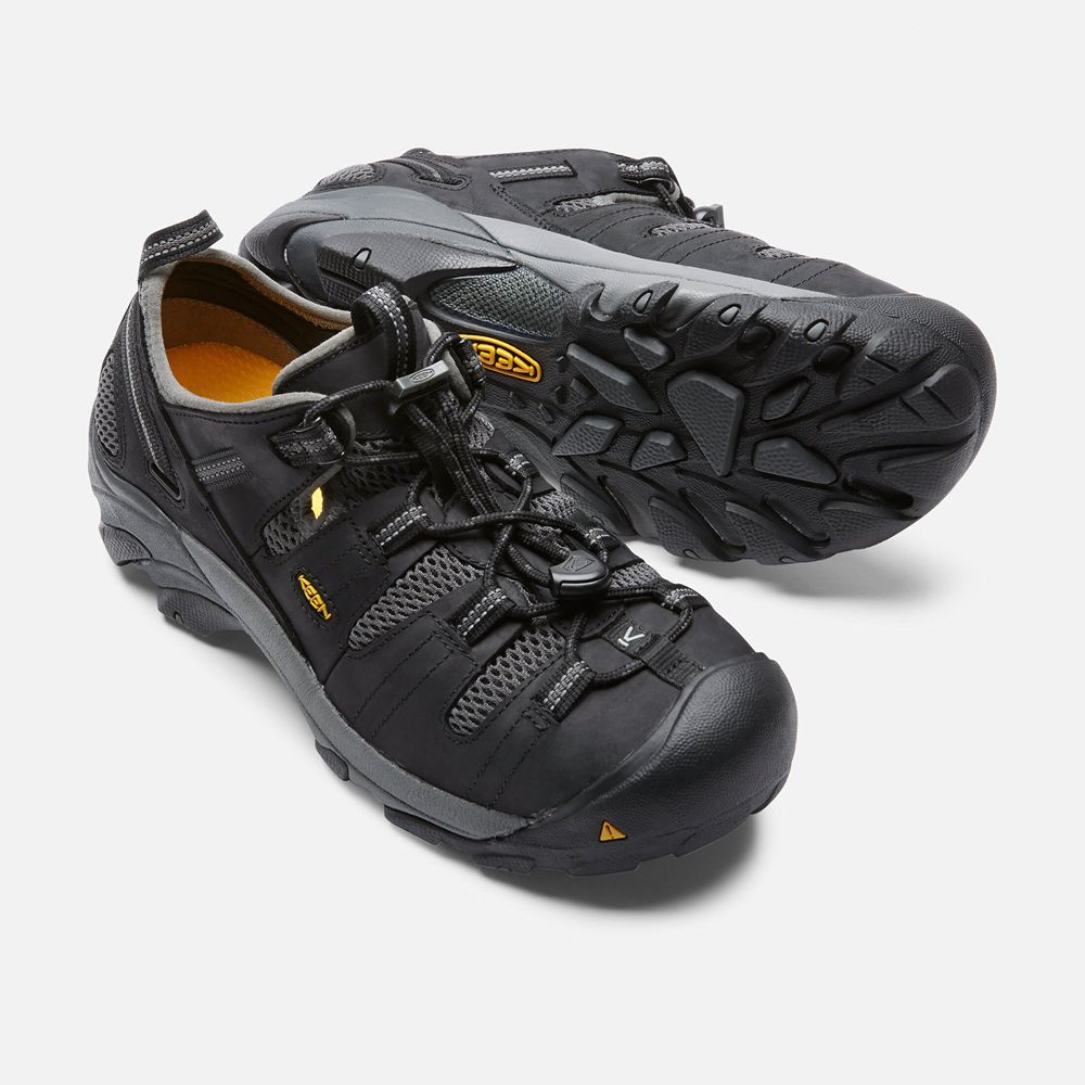 Chaussures de Travail Keen Homme Noir | Atlanta Cool (Steel Toe) | GXLRW-4758